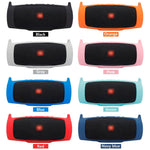JBL Charge 4 Bluetoothスピーカー用ポータブルシリコン保護カバー ショルダーストラップ＆カラビナ付き ピンク、レッド、ブルー、ブラック、シルバーグレー、オレンジ、ミントグリーン、ネイビーブルー