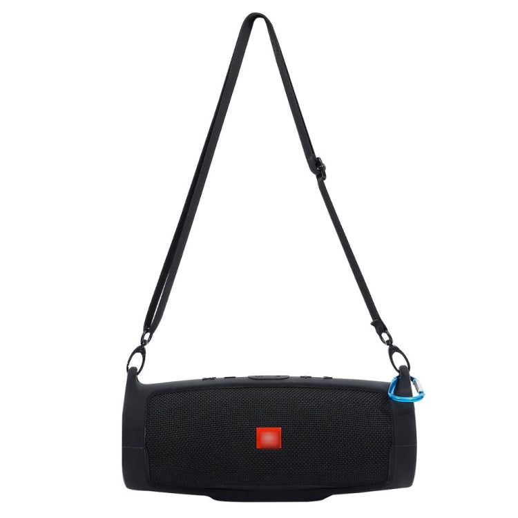 JBL Charge 4 Bluetoothスピーカー用ポータブルシリコン保護カバー ショルダーストラップ＆カラビナ付き ピンク、レッド、ブルー、ブラック、シルバーグレー、オレンジ、ミントグリーン、ネイビーブルー