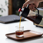 家庭用手淹れコーヒーフレンチフィルタープレスポット ガラスティーメーカー 350ml, 600ml, 1000ml