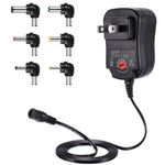 C5 3-12V 12W 可変電圧調整スイッチ電源アダプター 多機能充電器 DCチップ付き、米国プラグ、英国プラグ、EUプラグ