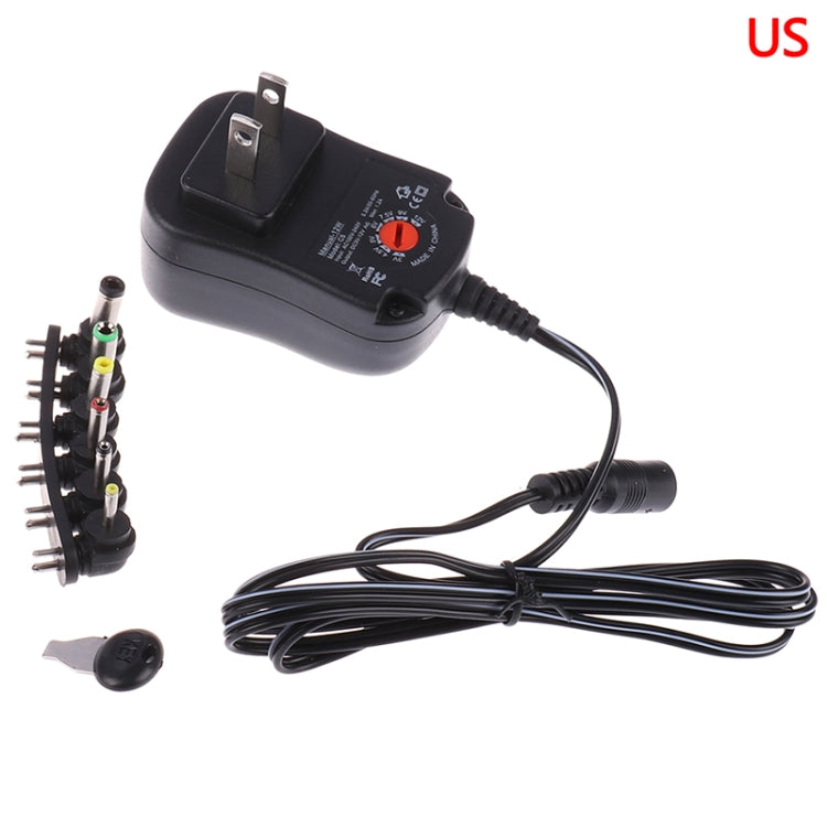 C5 3-12V 12W 可変電圧調整スイッチ電源アダプター 多機能充電器 DCチップ付き、米国プラグ、英国プラグ、EUプラグ