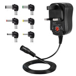 C5 3-12V 12W 可変電圧調整スイッチ電源アダプター 多機能充電器 DCチップ付き、米国プラグ、英国プラグ、EUプラグ