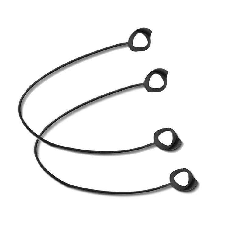 Samsung GALAXY Buds 1 / 2用 Bluetoothイヤホンスポーツシリコン紛失防止ロープ 3本セット ブラック、ホワイト、レッド、ブルー