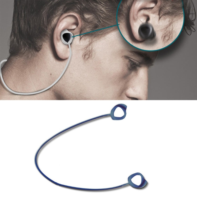 Samsung GALAXY Buds 1 / 2用 Bluetoothイヤホンスポーツシリコン紛失防止ロープ 3本セット ブラック、ホワイト、レッド、ブルー