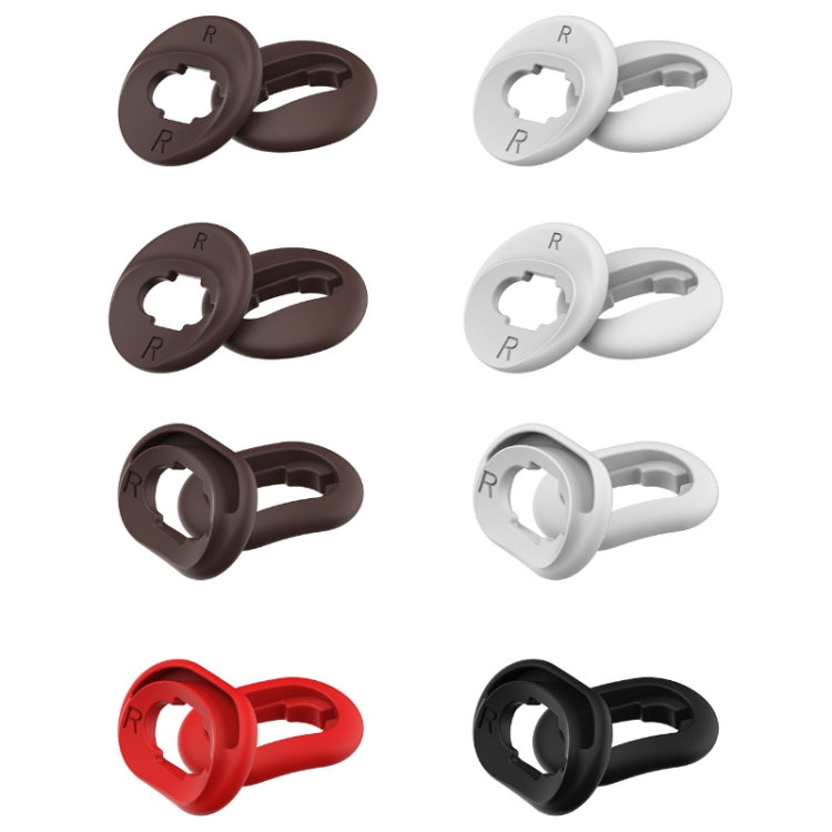 Samsung Galaxy Buds Live用 Bluetoothイヤホンシリコンイヤープラグキャップ 2セット ブラック2ペア、レッド2ペア、ブラウン2ペア、ホワイト2ペア