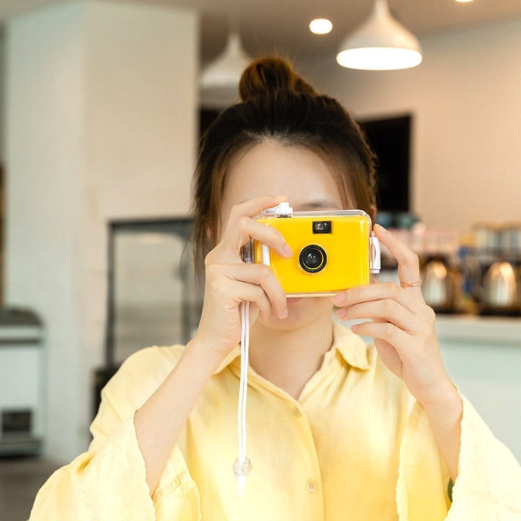 かわいいレトロフィルム防水衝撃吸収カメラ 使い捨てフィルム付き、オールホワイトシェル、ブラックホワイトシェル、イエローホワイトシェル、ライトピンクホワイトシェル、スカイブルーホワイトシェル