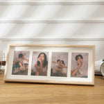 Wooden Wall-Mounted Pendulum Dual-Purpose Combination Photo Frame Style：, 8 inch, Two Frame, Three Frame, Four Frame Horizontal, Four Frame Vertical
