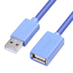 Jasoz USB オス to メス 無酸素銅芯延長データケーブル、色：ブラック0.5m、ブラック0.5m、ブラック1m、ブラック1.5m、ブラック2m、ブラック3m、ブラック5m、ダークブルー0.5m、ダークブルー1m、ダークブルー1.5m、ダークブルー2m、ダークブルー3m、ダークブルー5m、ブラック8m
