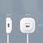 Jasoz 高速USB2.0 4ポートHUB 1to4ドッキングHUB、ブラック0.3m、ブラック0.5m、ブラック1.2m、ホワイト0.3m、ホワイト0.5m、ホワイト1.2m