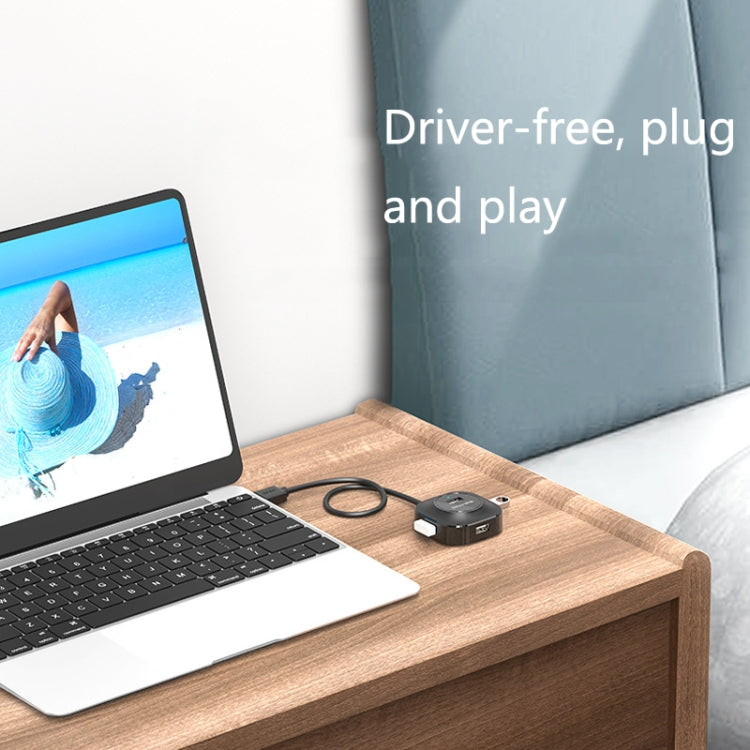 Jasoz 高速USB2.0 4ポートHUB 1to4ドッキングHUB、ブラック0.3m、ブラック0.5m、ブラック1.2m、ホワイト0.3m、ホワイト0.5m、ホワイト1.2m