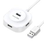 Jasoz 高速USB2.0 4ポートHUB 1to4ドッキングHUB、ブラック0.3m、ブラック0.5m、ブラック1.2m、ホワイト0.3m、ホワイト0.5m、ホワイト1.2m
