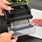 48ピンハンドル付き肉柔らかくする器具 キッチンツール バーベキュー用肉、48ピン 20A48