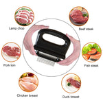 48ピンハンドル付き肉柔らかくする器具 キッチンツール バーベキュー用肉、48ピン 20A48