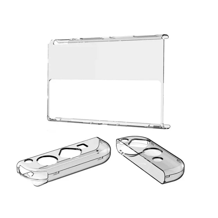 DOBE TNS-1133B ホスト保護キット + 左右ハンドル クリスタル耐衝撃保護カバー Switch OLED用, TNS-1133B(透明色)
