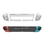 DOBE TNS-1133B ホスト保護キット + 左右ハンドル クリスタル耐衝撃保護カバー Switch OLED用, TNS-1133B(透明色)