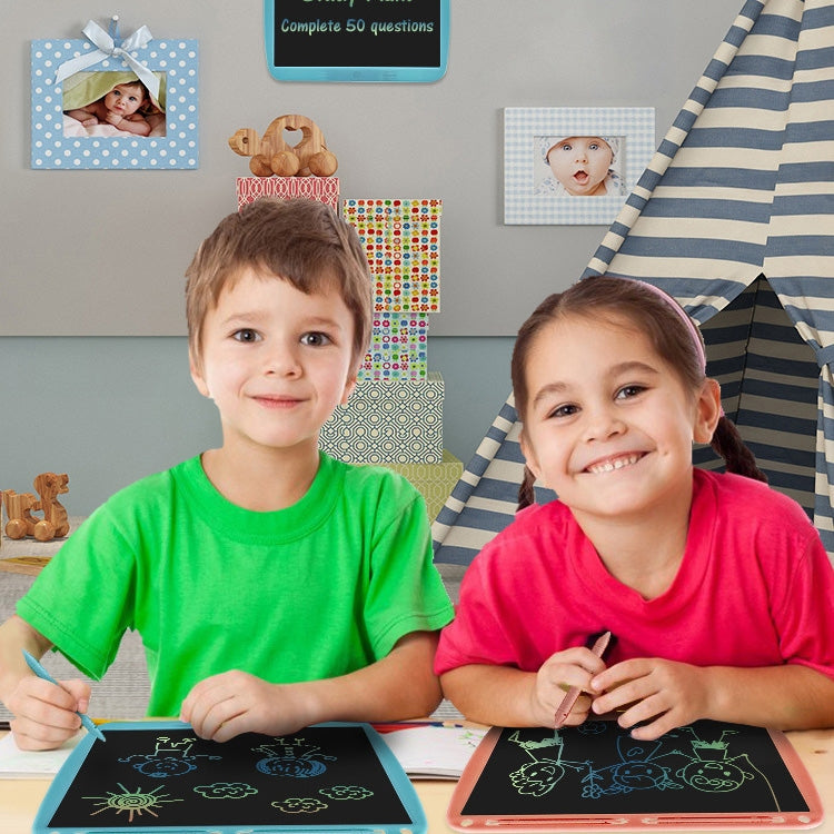 15インチ 充電式タブレット お絵かき メッセージ ダブルライティングボード LCD 子供用描画ボード、モノクロライン（ブルー）、モノクロライン（ピンク）、モノクロライン（ブラック）、ブルーカラフルライン（ブルー）、カラフルライン（ピンク）、カラフルライン（ブラック）