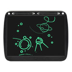 15インチ 充電式タブレット お絵かき メッセージ ダブルライティングボード LCD 子供用描画ボード、モノクロライン（ブルー）、モノクロライン（ピンク）、モノクロライン（ブラック）、ブルーカラフルライン（ブルー）、カラフルライン（ピンク）、カラフルライン（ブラック）