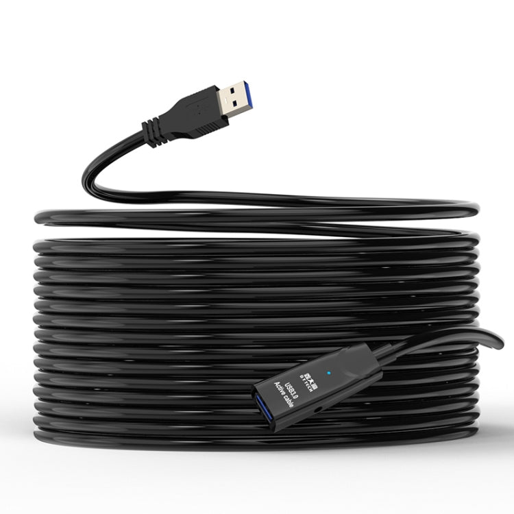 D.Y.TECH USB 3.0 オス to メス延長ケーブル 二重シールドチップデータケーブル、長さ：10m、15m