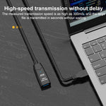 D.Y.TECH USB 3.0 オス to メス延長ケーブル 二重シールドチップデータケーブル、長さ：10m、15m