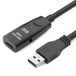 D.Y.TECH USB 3.0 オス to メス延長ケーブル 二重シールドチップデータケーブル、長さ：10m、15m