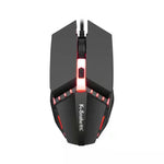 2個セット K-Snake M11 4キー 1600DPI 発光ゲーミング有線マウス ノートパソコン デスクトップ USB有線マウス、ケーブル長さ：1.5m