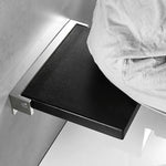 TX-116N-UP バスルームシャワーシート 高齢者用家庭壁掛けトイレ折りたたみスツール、ブラック、ホワイト