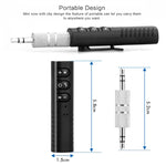 3.5mm ラベリア Bluetooth オーディオレシーバー メタルアダプター付き H-139 ブラック、ブルー、レッド、ホワイト、グリーン