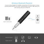 3.5mm ラベリア Bluetooth オーディオレシーバー メタルアダプター付き H-139 ブラック、ブルー、レッド、ホワイト、グリーン