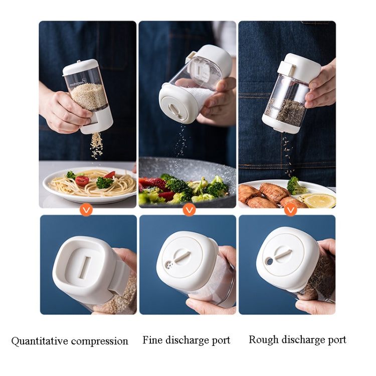 Marbrasse 計量調味料ボックス 押し込み式調味料ボトル 回転密封 家庭用キッチン調味料缶、単品、計量用