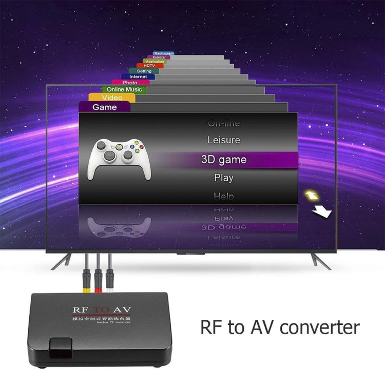 RFからAVコンバーター テレビチャンネルセレクター チャンネルエクステンダー、フルスタンダード対応