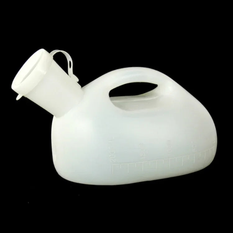 2000ML Travel Potty Baby Child Leakproof Portable Urinal Men with Cover Thickened Elderly Adult Large Capacity Night Pot, 2 PCS 2000ML(White)