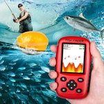 カラフルHDスクリーン USB充電ドットマトリックス魚群探知機、ランダムカラー配送、HDスクリーン魚群探知機