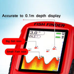 カラフルHDスクリーン USB充電ドットマトリックス魚群探知機、ランダムカラー配送、HDスクリーン魚群探知機