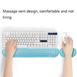 Baona シリコンメモリーコットン リストパッド マッサージホール キーボードマウスパッド, スタイル:, マウスパッド（ブルー）, マウスパッド（グレー）, マウスパッド（ブラック）, マウスパッド（ピンク）, ミディアムキーボードレスト（ブルー）, ミディアムキーボードレスト（グレー）, ミディアムキーボードレスト（ブラック）