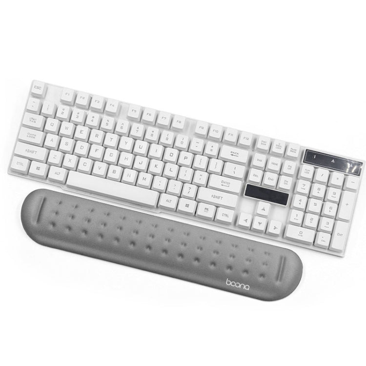 Baona シリコンメモリーコットン リストパッド マッサージホール キーボードマウスパッド, スタイル:, マウスパッド（ブルー）, マウスパッド（グレー）, マウスパッド（ブラック）, マウスパッド（ピンク）, ミディアムキーボードレスト（ブルー）, ミディアムキーボードレスト（グレー）, ミディアムキーボードレスト（ブラック）