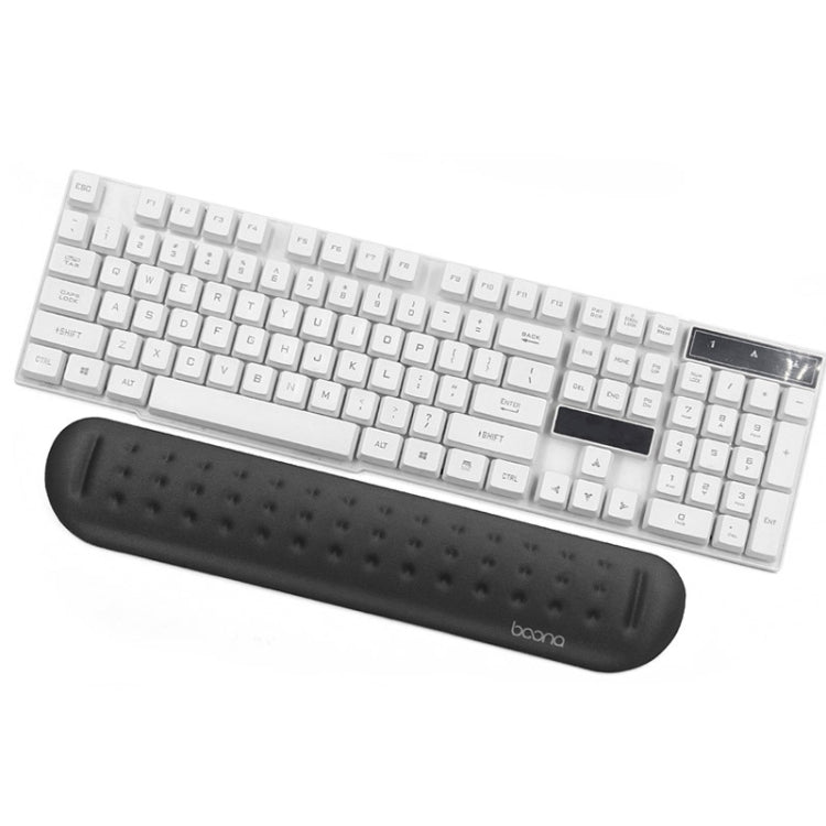 Baona シリコンメモリーコットン リストパッド マッサージホール キーボードマウスパッド, スタイル:, マウスパッド（ブルー）, マウスパッド（グレー）, マウスパッド（ブラック）, マウスパッド（ピンク）, ミディアムキーボードレスト（ブルー）, ミディアムキーボードレスト（グレー）, ミディアムキーボードレスト（ブラック）