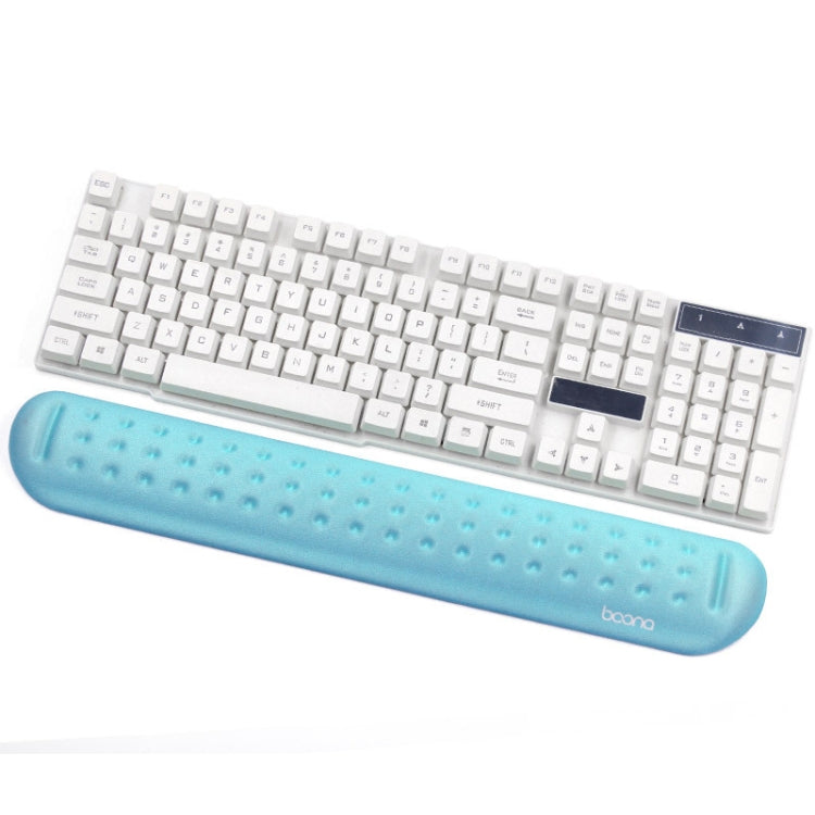 Baona シリコンメモリーコットン リストパッド マッサージホール キーボードマウスパッド, スタイル:, マウスパッド（ブルー）, マウスパッド（グレー）, マウスパッド（ブラック）, マウスパッド（ピンク）, ミディアムキーボードレスト（ブルー）, ミディアムキーボードレスト（グレー）, ミディアムキーボードレスト（ブラック）