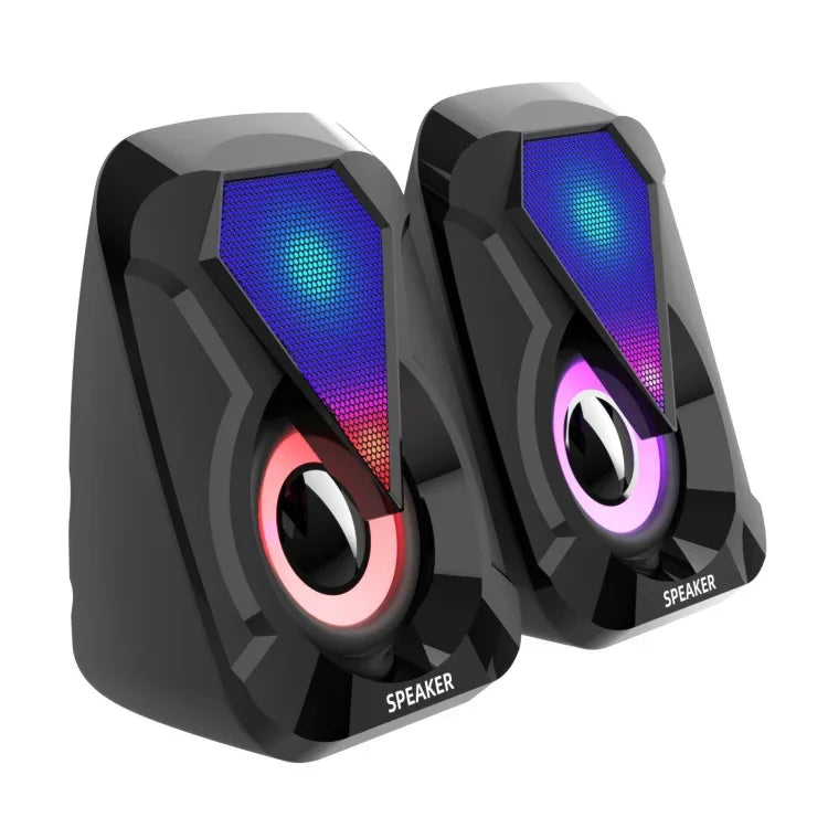 USB有線コンピュータースピーカー ホームデスクトップゲームオーディオ、1053