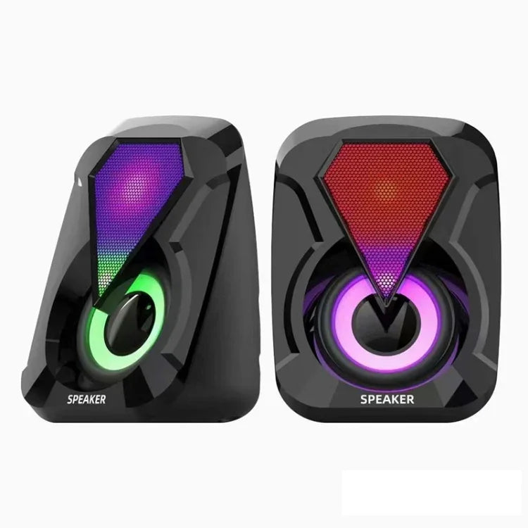 USB有線コンピュータースピーカー ホームデスクトップゲームオーディオ、1053