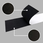 Car License Plate Hook And Loop Fastener High Temperature Resistance Polyester Double-Sided Fixed Stickers, 100x500mm