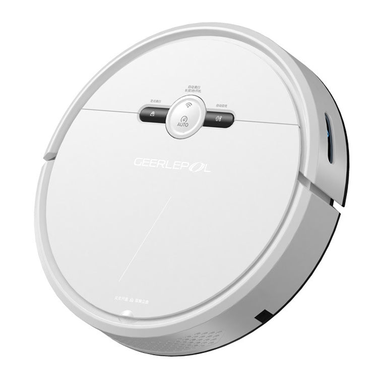 GEERLEPOL スマートホーム自動補充掃除ロボット、高性能 モバイルアプリ対応、ホワイト、ブラック