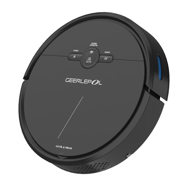 GEERLEPOL スマートホーム自動補充掃除ロボット、高性能 モバイルアプリ対応、ホワイト、ブラック