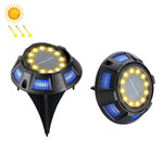 屋外ソーラー地下灯 回転埋設芝生灯、仕様：、12LED 白+青光（アルミシェル）、12LED 暖色+青光（アルミシェル）、12LED 白+カラフル光（アルミシェル）、12LED 暖色+カラフル光（アルミシェル）