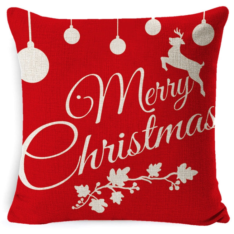 Christmas Linen Red Hug Pillowcase Without Pillow Core, 45 x 45cm