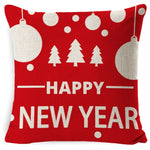 Christmas Linen Red Hug Pillowcase Without Pillow Core, 45 x 45cm
