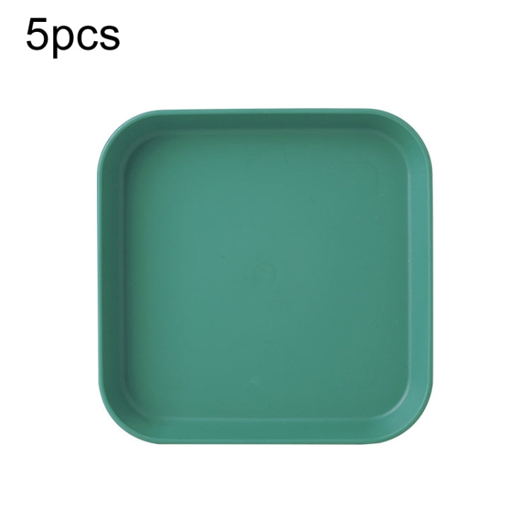 5個セット ホーム用6インチ小皿 プラスチック製スナックケーキ皿 ダイニングテーブル用ゴミトレイ