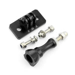 アルミ合金 三脚ヘッド ヘルメット固定アダプター GoPro HERO9 Black / HERO8 Black /7 /6 /5 /5 Session /4 Session /4 /3+ /3 /2 /1、DJI Osmo Action、Xiaoyiおよびその他のアクションカメラ用、ブルー、ブラック、レッド