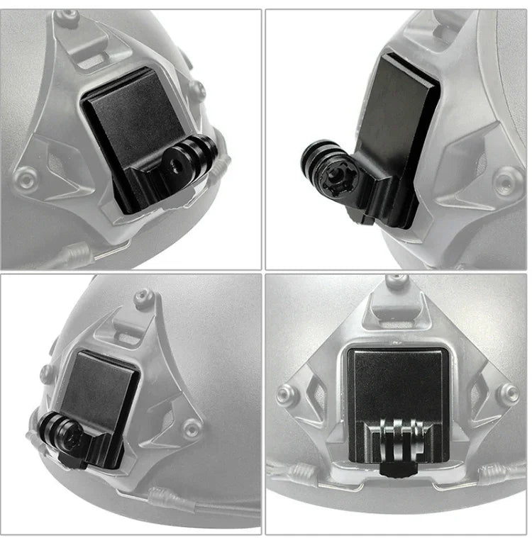 ヘルメットベースアダプター固定マウント ハンティングCS NVGブラケット GoPro HERO9 Black / HERO8 Black /7 /6 /5 /5 Session /4 Session /4 /3+ /3 /2 /1、DJI Osmo Action、Xiaoyiおよびその他のアクションカメラ用、アップグレード版、クラシック版