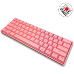 LEAVEN K28 61キー ゲーミング オフィス用コンピュータ RGB ワイヤレス Bluetooth + 有線 デュアルモード メカニカルキーボード, ケーブル長:1.5m, グリーン軸（ホワイト）, グリーン軸（ブルー）, グリーン軸（ピンク）, レッド軸（ホワイト）, レッド軸（ブルー）, レッド軸（ピンク）, ティー軸（ホワイト）