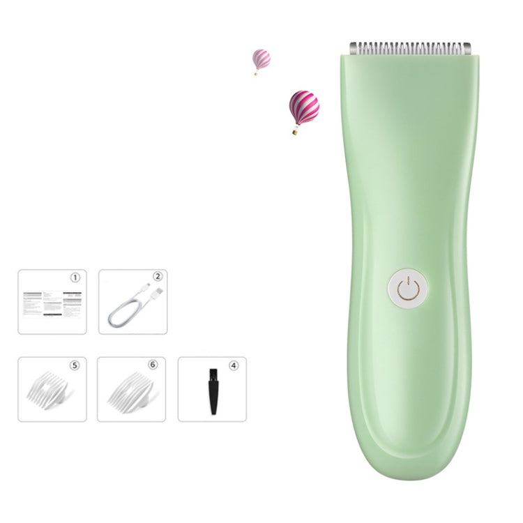 乳幼児・子供用ヘアクリッパー 電動ヘアクリッパー 充電式シェービングカッター, グリーン, ピンク